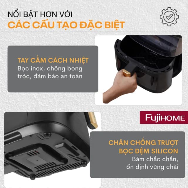 So sánh giá Nồi chiên không dầu FUJIHOME 8 lít A8DG1NEW rẻ nhất? - Ảnh 14