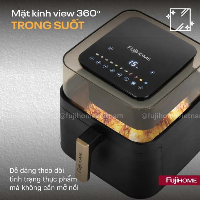 So sánh giá Nồi chiên không dầu FUJIHOME 8 lít A8DG1NEW rẻ nhất? - Ảnh 20