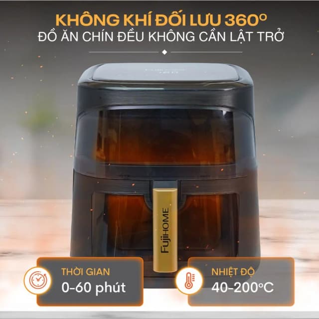 So sánh giá Nồi chiên không dầu FUJIHOME 8 lít A8DG1NEW rẻ nhất? - Ảnh 9