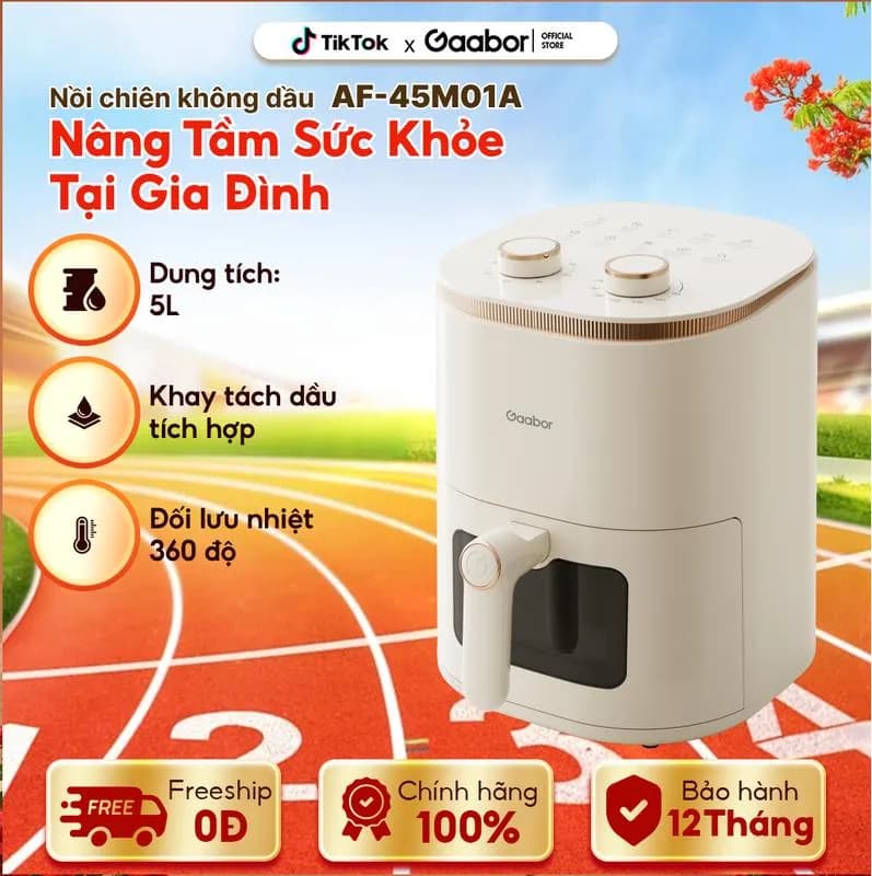 Nồi chiên không dầu Gaabor 5 lít AF-45M02A - Giá rẻ nhất hôm nay - Ảnh 5