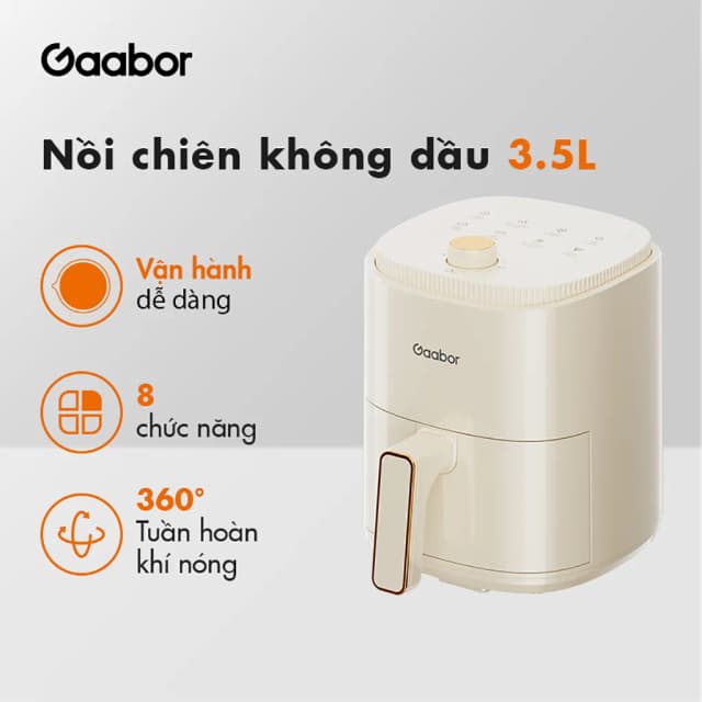 So sánh giá Nồi chiên không dầu Gaabor 3.5 lít AF-35M01A rẻ nhất? - Ảnh 7