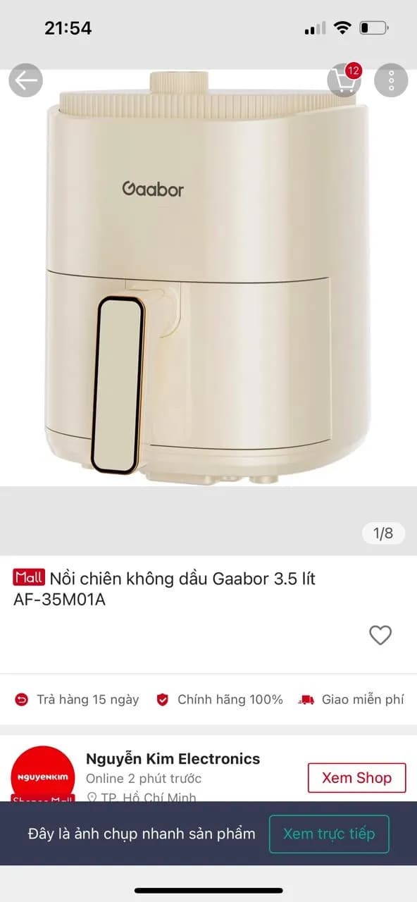 So sánh giá Nồi chiên không dầu Gaabor 3.5 lít AF-35M01A rẻ nhất? - Ảnh 10