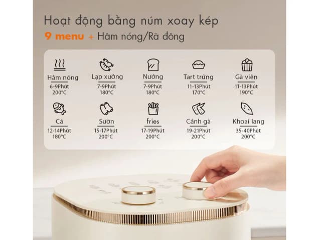 So sánh giá Nồi chiên không dầu Gaabor 5 lít AF-45M01A rẻ nhất? - Ảnh 12