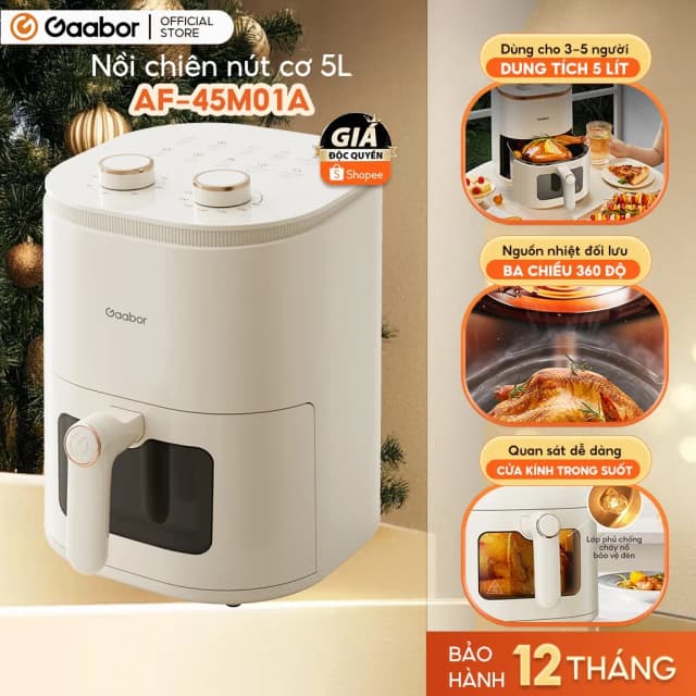 So sánh giá Nồi chiên không dầu Gaabor 5 lít AF-45M01A rẻ nhất? - Ảnh 9