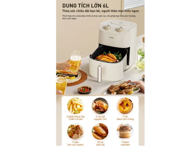 Top 1 so sánh giá Nồi chiên không dầu Joyoung 6 lít JAF-579 - Tìm sản phẩm giá rẻ nhất - Ảnh 28