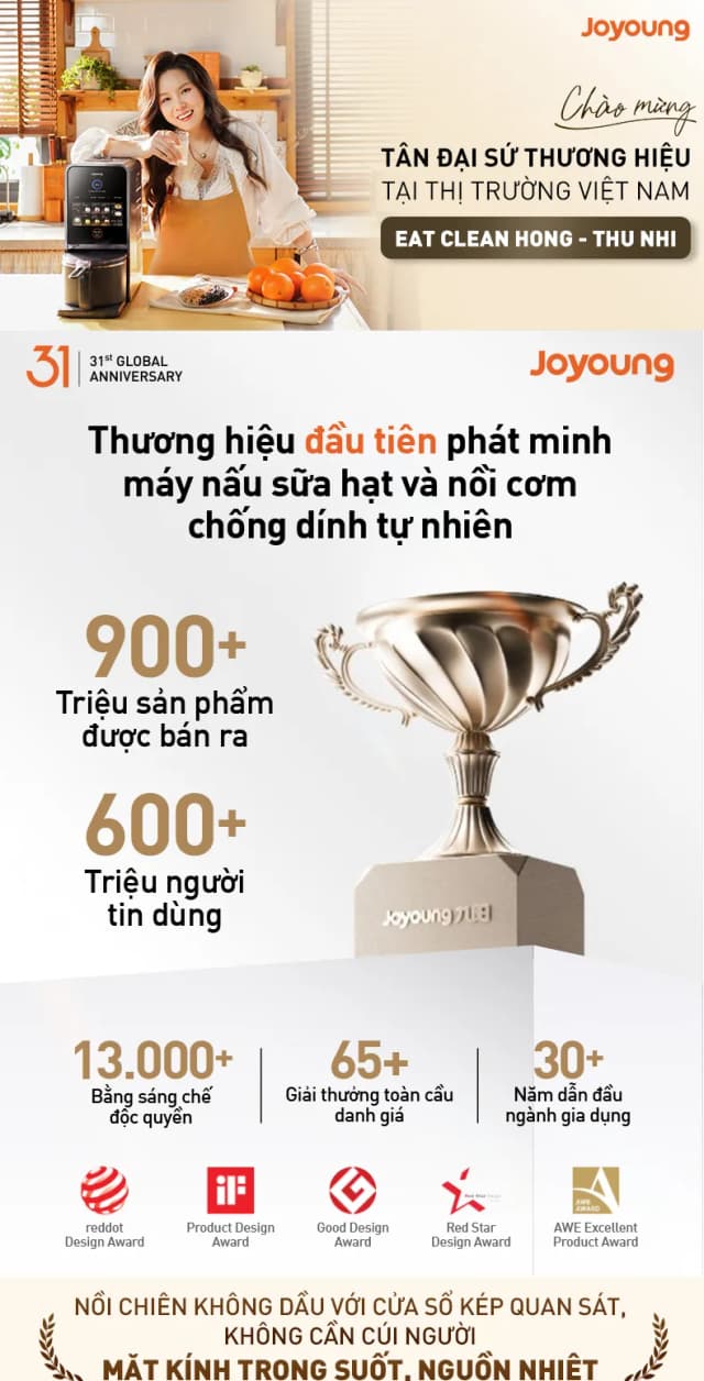 Top 1 so sánh giá Nồi chiên không dầu Joyoung 6 lít JAF-579 - Tìm sản phẩm giá rẻ nhất - Ảnh 35