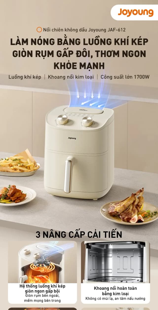 Top 1 so sánh giá Nồi chiên không dầu Joyoung 6 lít JAF-579 - Tìm sản phẩm giá rẻ nhất - Ảnh 42