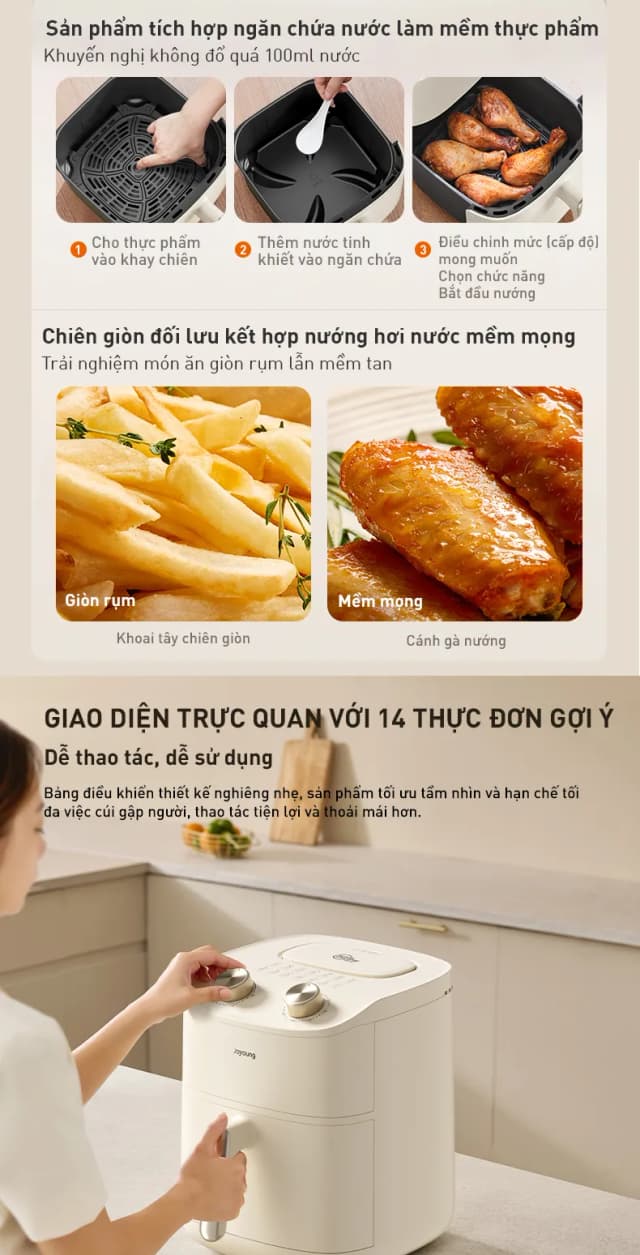 Top 1 so sánh giá Nồi chiên không dầu Joyoung 6 lít JAF-579 - Tìm sản phẩm giá rẻ nhất - Ảnh 68