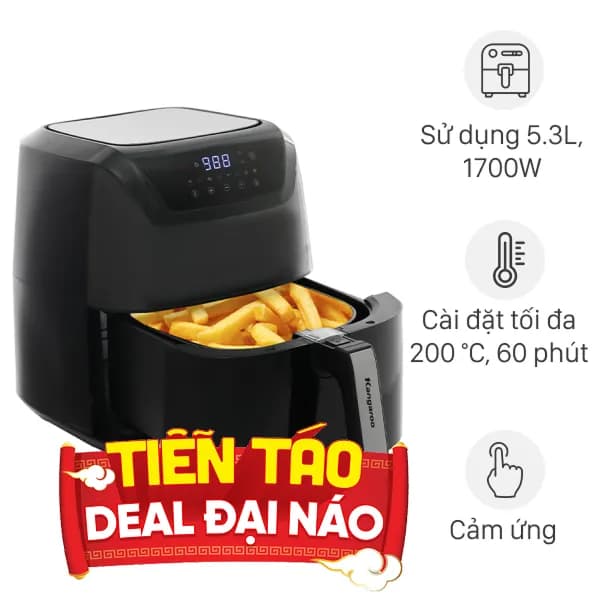 So sánh giá Nồi chiên không dầu Kangaroo 10 lít KGAF102DG rẻ nhất? - Ảnh 7