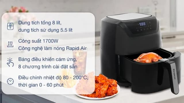 So sánh giá Nồi chiên không dầu Kangaroo 12 lít KGAF122DG rẻ nhất? - Ảnh 16