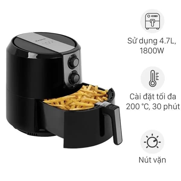 Top 1 so sánh giá Nồi chiên không dầu Kangaroo 6.5 lít KGAF65M1G - Tìm sản phẩm giá rẻ nhất - Ảnh 13
