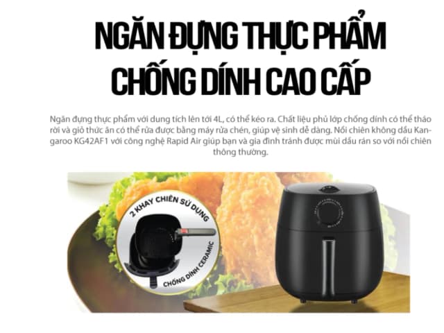 So sánh giá Nồi chiên không dầu Kangaroo 4 lít KG42AF1 rẻ nhất? - Ảnh 19