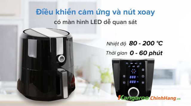 So sánh giá Nồi chiên không dầu Kangaroo 5.2 lít KG55AF1A rẻ nhất? - Ảnh 17