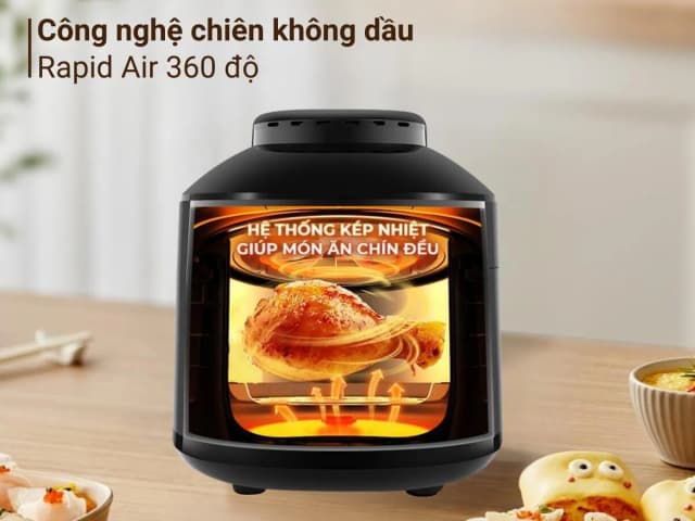 So sánh giá Nồi chiên không dầu kết hợp áp suất Elmich 4 lít AFE-1808 rẻ nhất? - Ảnh 9