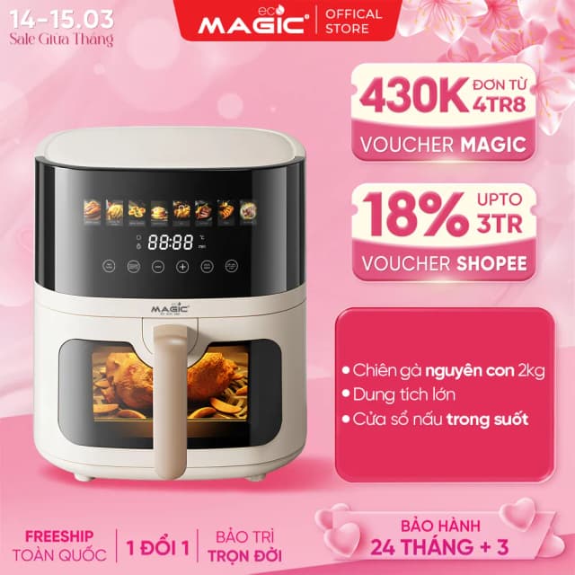 Top 1 so sánh giá Nồi chiên không dầu Magic Eco 6 lít AC-125 - Tìm sản phẩm giá rẻ nhất - Ảnh 14
