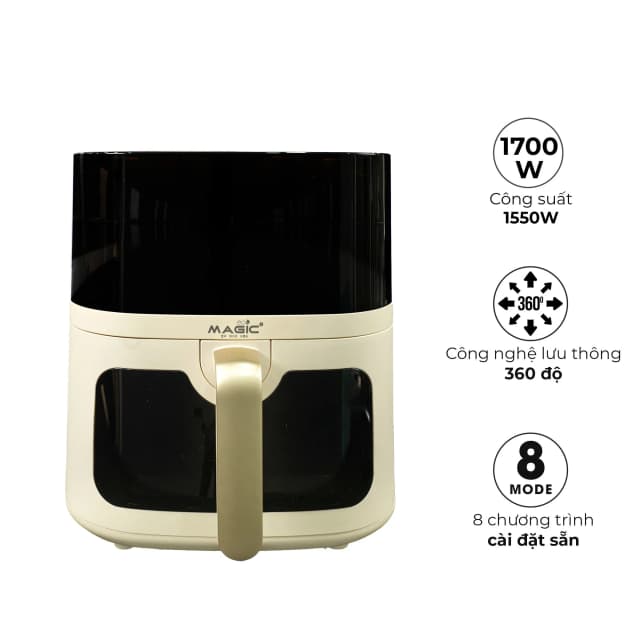 Top 1 so sánh giá Nồi chiên không dầu Magic Eco 6 lít AC-125 - Tìm sản phẩm giá rẻ nhất - Ảnh 4