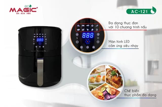Top 1 so sánh giá Nồi chiên không dầu Magic Eco 8 lít AC-162 - Tìm sản phẩm giá rẻ nhất - Ảnh 13