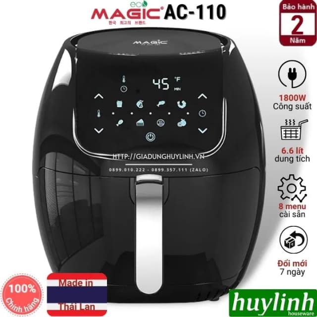 Top 1 so sánh giá Nồi chiên không dầu Magic Eco 8 lít AC-162 - Tìm sản phẩm giá rẻ nhất - Ảnh 17