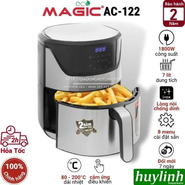 Top 1 so sánh giá Nồi chiên không dầu Magic Eco 8 lít AC-162 - Tìm sản phẩm giá rẻ nhất - Ảnh 28