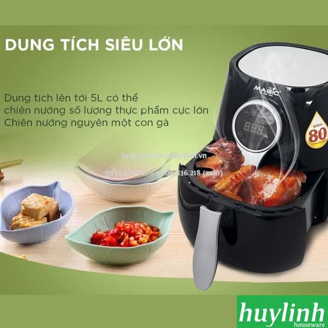 Top 1 so sánh giá Nồi chiên không dầu Magic Eco 8 lít AC-162 - Tìm sản phẩm giá rẻ nhất - Ảnh 50