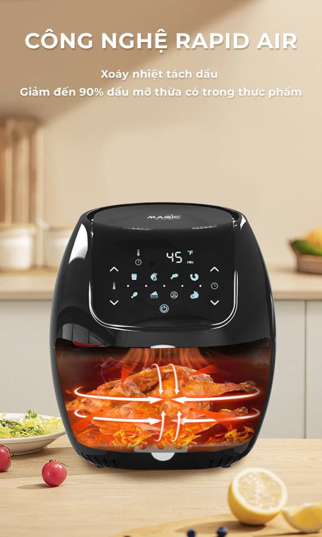 Top 1 so sánh giá Nồi chiên không dầu Magic Eco 8 lít AC-162 - Tìm sản phẩm giá rẻ nhất - Ảnh 52