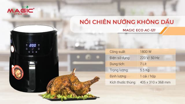 Top 1 so sánh giá Nồi chiên không dầu Magic Eco 8 lít AC-162 - Tìm sản phẩm giá rẻ nhất - Ảnh 67