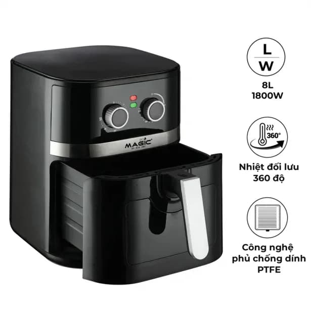 Top 1 so sánh giá Nồi chiên không dầu Magic Eco 8 lít AC-162 - Tìm sản phẩm giá rẻ nhất - Ảnh 9