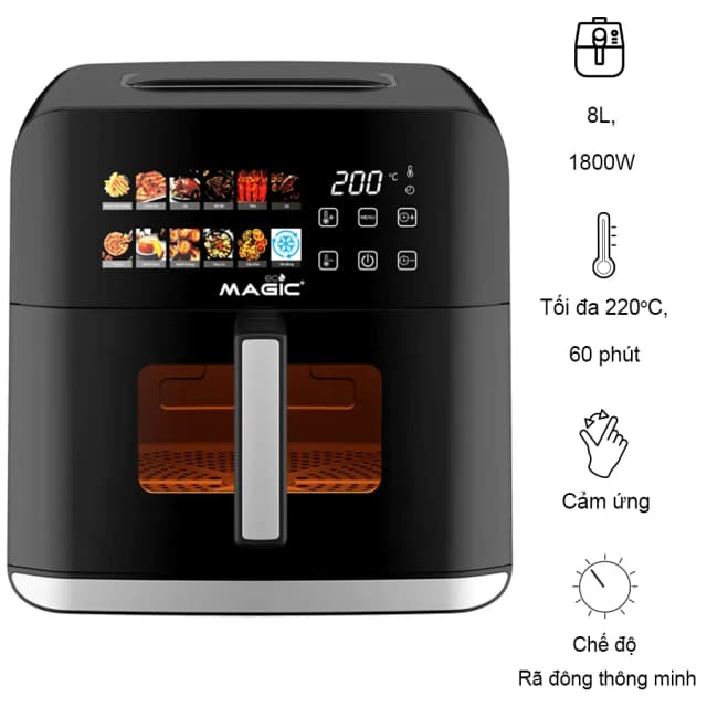 Top 1 so sánh giá Nồi chiên không dầu Magic Eco 8 lít AC-162 - Tìm sản phẩm giá rẻ nhất - Ảnh 10