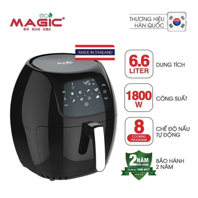 Top 1 so sánh giá Nồi chiên không dầu Magic Eco 6 lít AC-161 - Tìm sản phẩm giá rẻ nhất - Ảnh 2