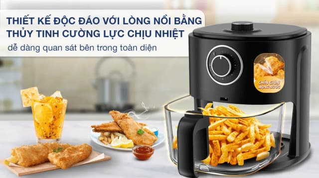 So sánh giá Nồi chiên không dầu Mishio 6 lít MK-349 rẻ nhất? - Ảnh 2