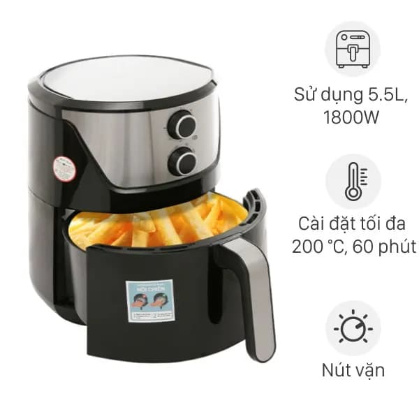 So sánh giá Nồi chiên không dầu Mishio 6 lít MK-349 rẻ nhất? - Ảnh 16