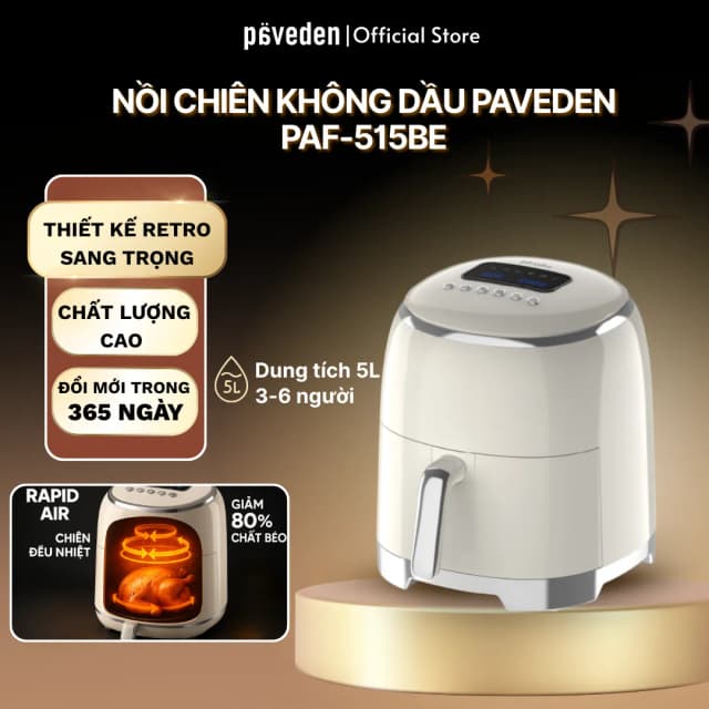 So sánh giá Nồi chiên không dầu Paveden 5 lít PAF-515BL rẻ nhất? - Ảnh 9