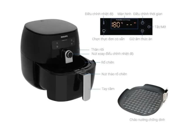 Top 1 so sánh giá Nồi chiên không dầu Philips 10 lít NA462/70 - Tìm sản phẩm giá rẻ nhất - Ảnh 11