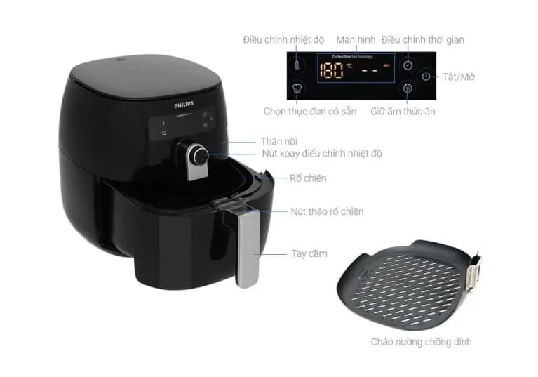So sánh giá Nồi chiên không dầu Philips 10 lít NA462/70 - Tìm sản phẩm giá rẻ nhất - Ảnh 11