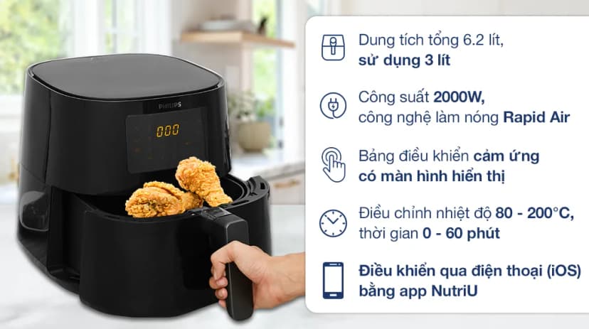 So sánh giá Nồi chiên không dầu Philips 10 lít NA462/70 - Tìm sản phẩm giá rẻ nhất - Ảnh 64