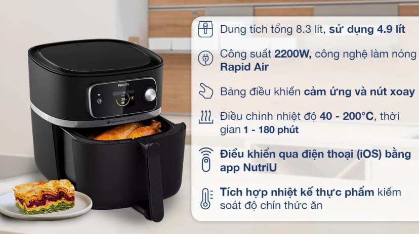 So sánh giá Nồi chiên không dầu Philips 10 lít NA462/70 - Tìm sản phẩm giá rẻ nhất - Ảnh 66