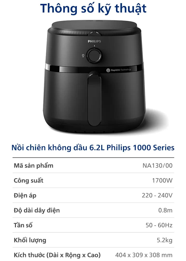 So sánh giá Nồi chiên không dầu Philips 10 lít NA462/70 - Tìm sản phẩm giá rẻ nhất - Ảnh 73