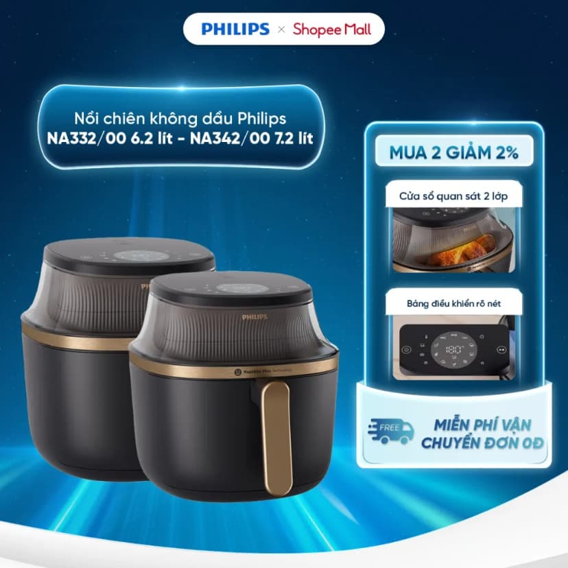 So sánh giá Nồi chiên không dầu Philips 10 lít NA462/70 - Tìm sản phẩm giá rẻ nhất - Ảnh 74