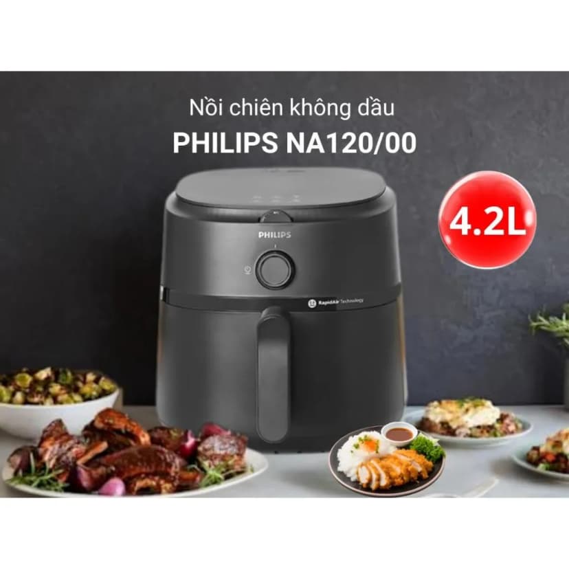 So sánh giá Nồi chiên không dầu Philips 4.2 lít NA120/00 - Tìm sản phẩm giá rẻ nhất - Ảnh 2
