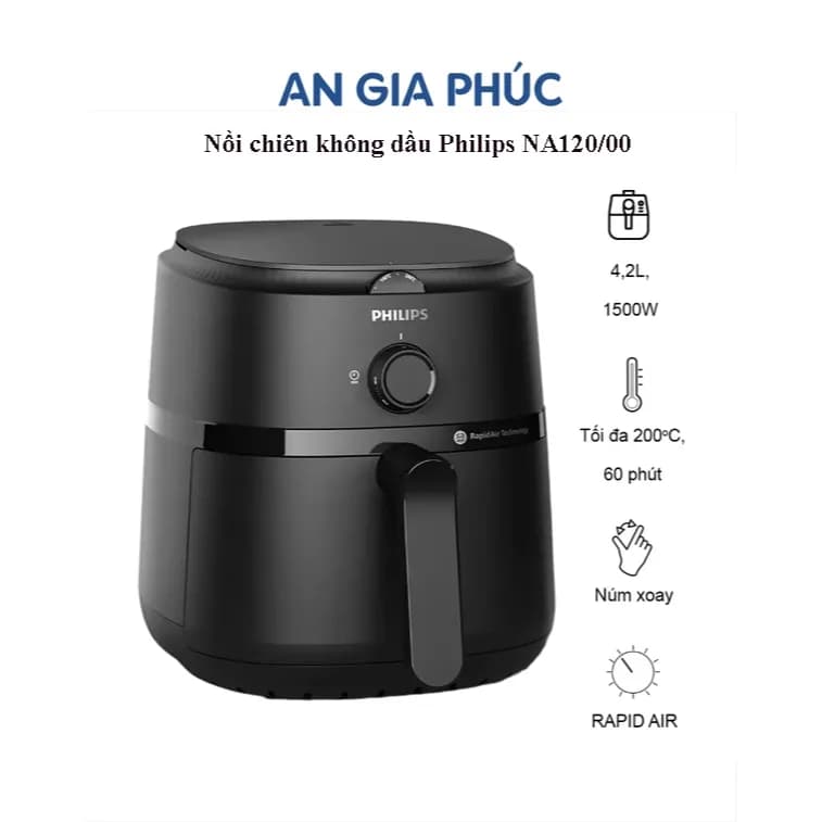 So sánh giá Nồi chiên không dầu Philips 4.2 lít NA120/00 - Tìm sản phẩm giá rẻ nhất - Ảnh 13