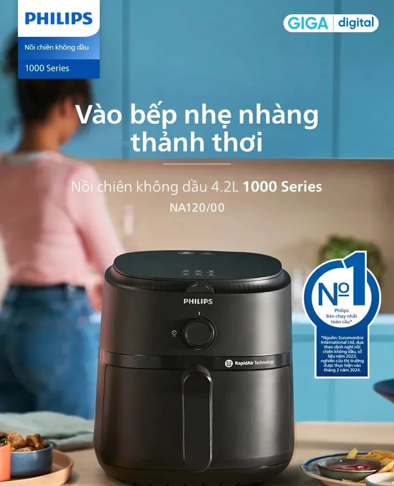 So sánh giá Nồi chiên không dầu Philips 4.2 lít NA120/00 - Tìm sản phẩm giá rẻ nhất - Ảnh 14