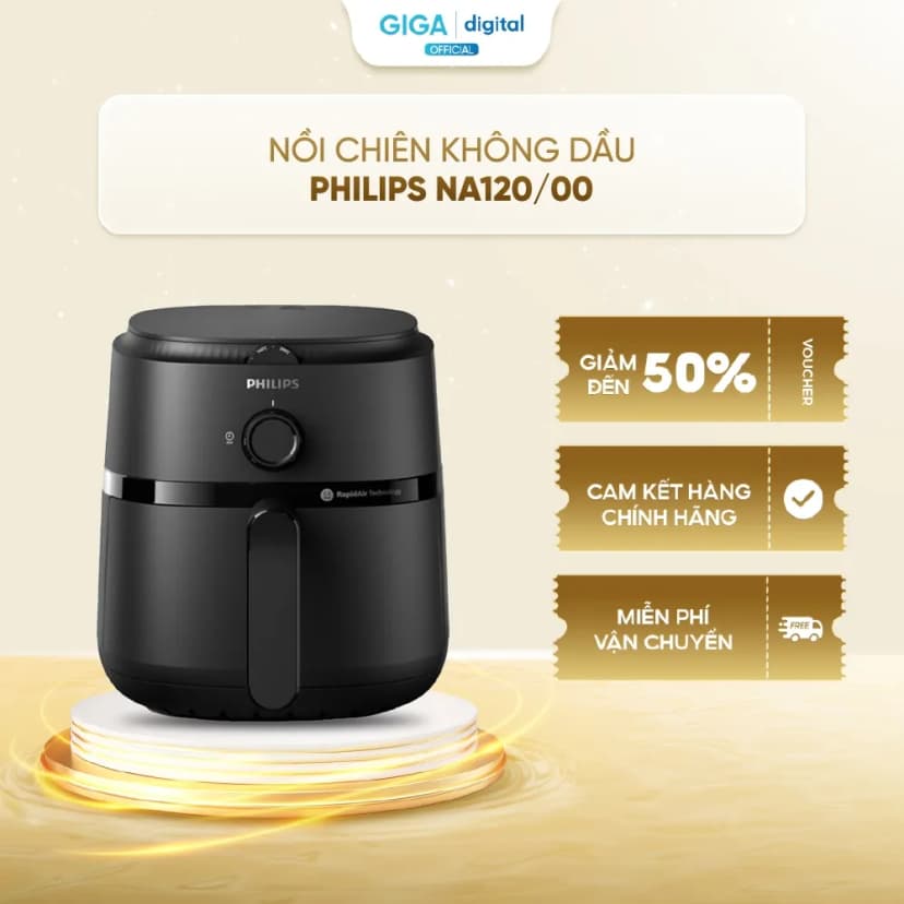 So sánh giá Nồi chiên không dầu Philips 4.2 lít NA120/00 - Tìm sản phẩm giá rẻ nhất - Ảnh 16