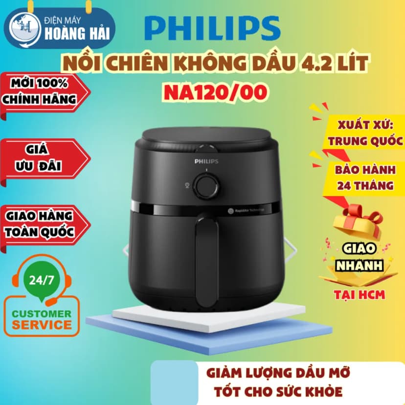 So sánh giá Nồi chiên không dầu Philips 4.2 lít NA120/00 - Tìm sản phẩm giá rẻ nhất - Ảnh 17
