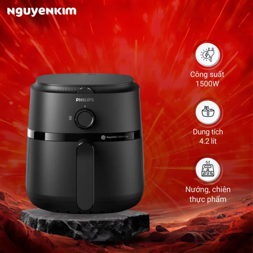 So sánh giá Nồi chiên không dầu Philips 4.2 lít NA120/00 - Tìm sản phẩm giá rẻ nhất - Ảnh 18