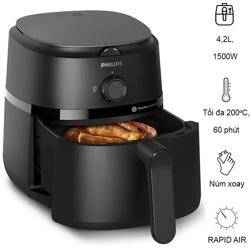 So sánh giá Nồi chiên không dầu Philips 4.2 lít NA120/00 - Tìm sản phẩm giá rẻ nhất - Ảnh 6
