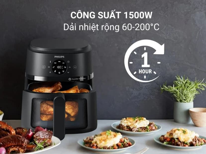 So sánh giá Nồi chiên không dầu Philips 4.2 lít NA220/00 - Tìm sản phẩm giá rẻ nhất - Ảnh 11