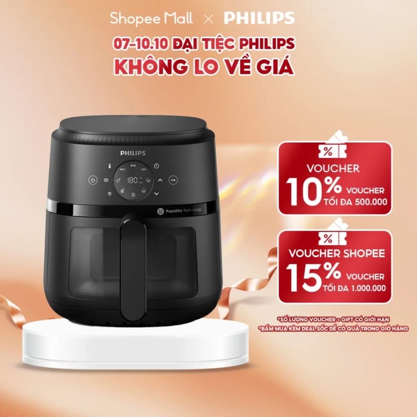 So sánh giá Nồi chiên không dầu Philips 4.2 lít NA220/00 - Tìm sản phẩm giá rẻ nhất - Ảnh 13