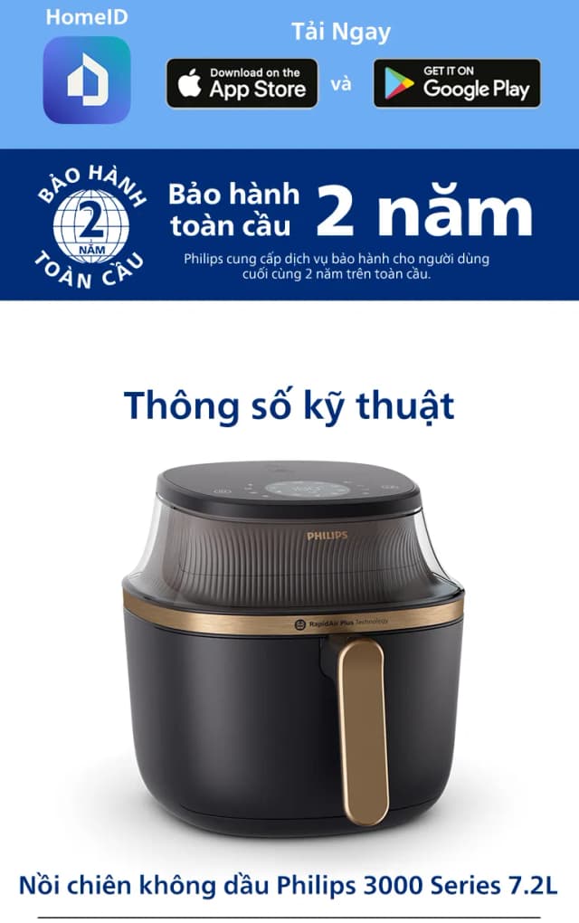 Top 1 so sánh giá Nồi chiên không dầu Philips 7.2 lít NA342/00 - Tìm sản phẩm giá rẻ nhất - Ảnh 17