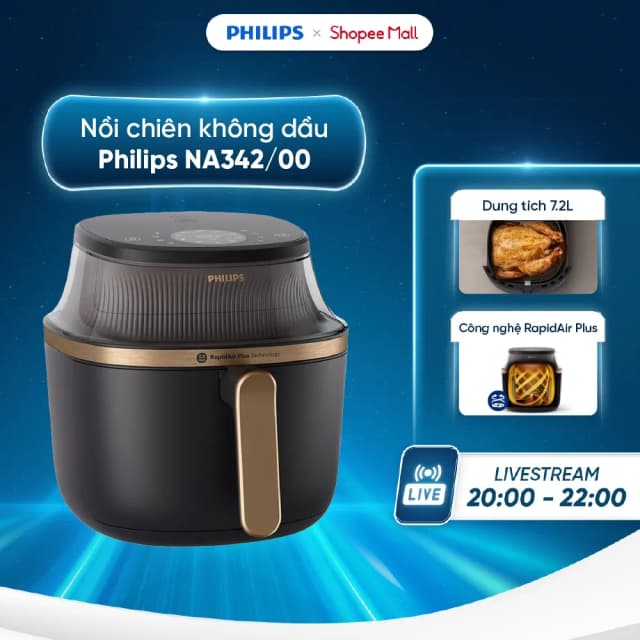 Top 1 so sánh giá Nồi chiên không dầu Philips 7.2 lít NA342/00 - Tìm sản phẩm giá rẻ nhất - Ảnh 6