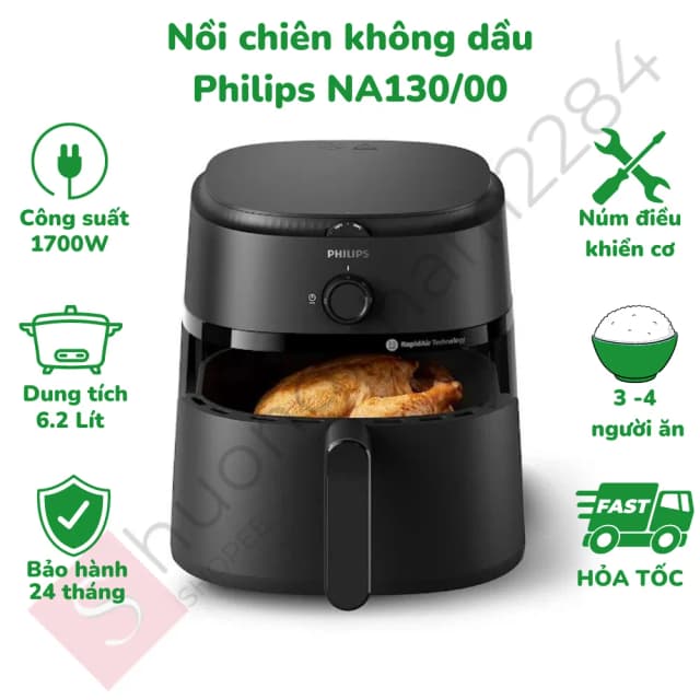 Top 1 so sánh giá Nồi chiên không dầu Philips 7.2 lít NA543/00 - Tìm sản phẩm giá rẻ nhất - Ảnh 20